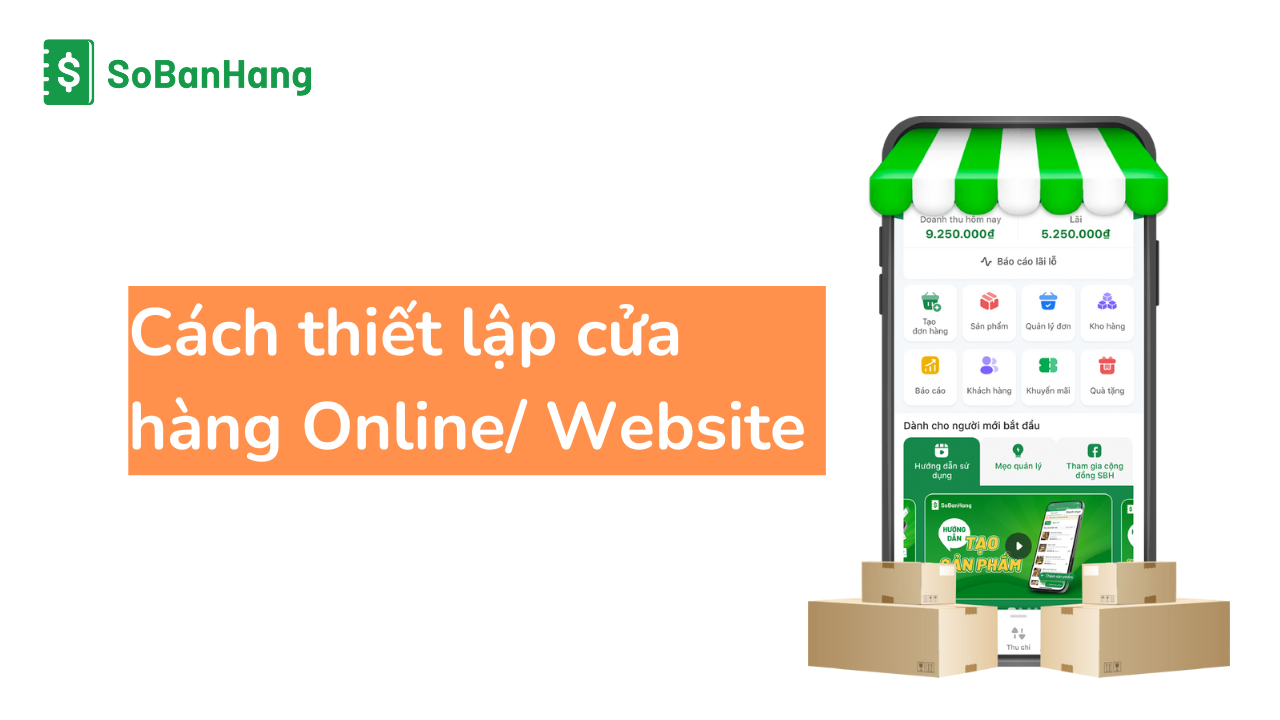 Thiết lập cửa hàng