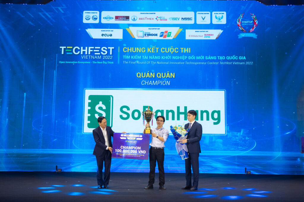 Sổ Bán Hàng - Ứng dụng quản lý bán hàng hiệu quả đã đạt được giải quán quân cuộc thi TechFest 2022 - Ảnh: Techfest Vietnam.