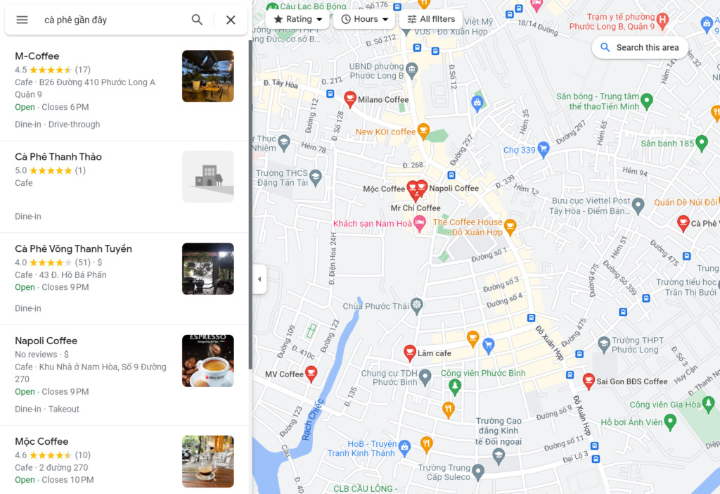 Lợi ích của việc có một cửa hàng trên Google Maps