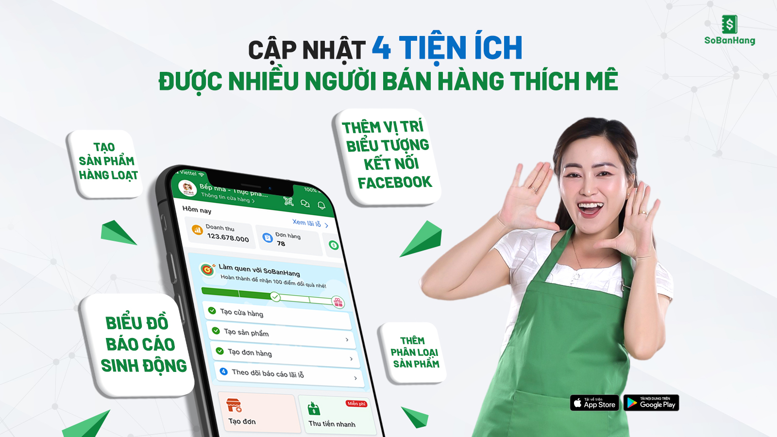 4 tiện ích thích mê được nhiều người bán hàng mong chờ trong bản cập nhật mới Sổ Bán Hàng