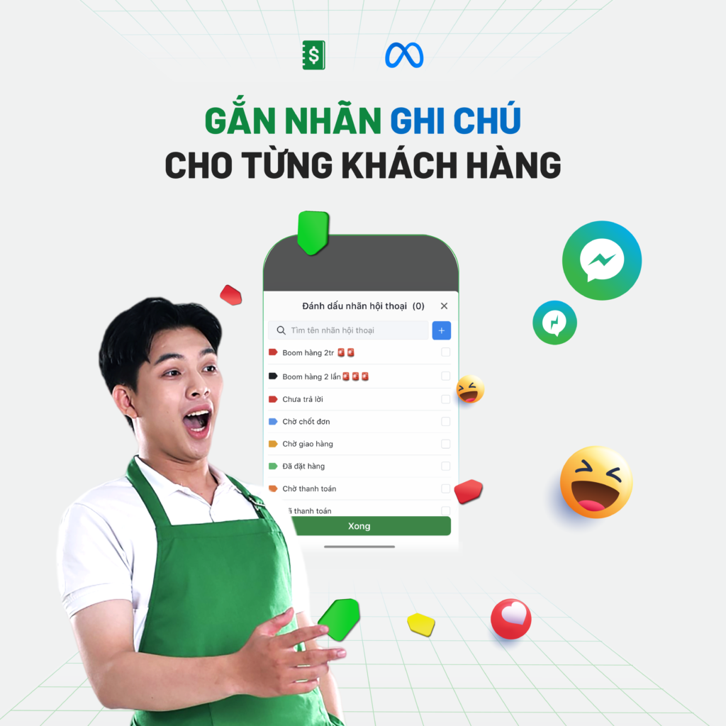 Gắn nhãn cuộc hội thoại cho từng khách hàng