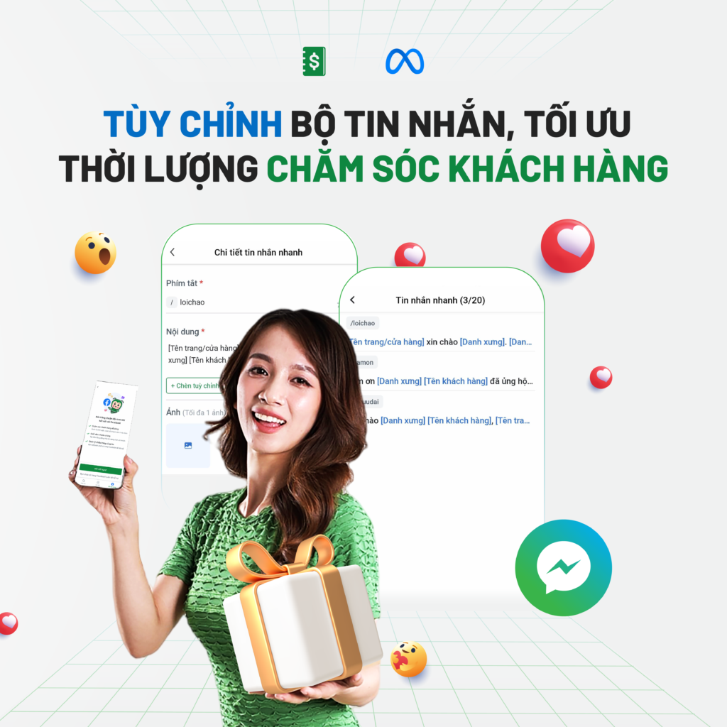 Tùy chỉnh bộ tin nhắn, tối ưu thời lượng chăm sóc khách hàng