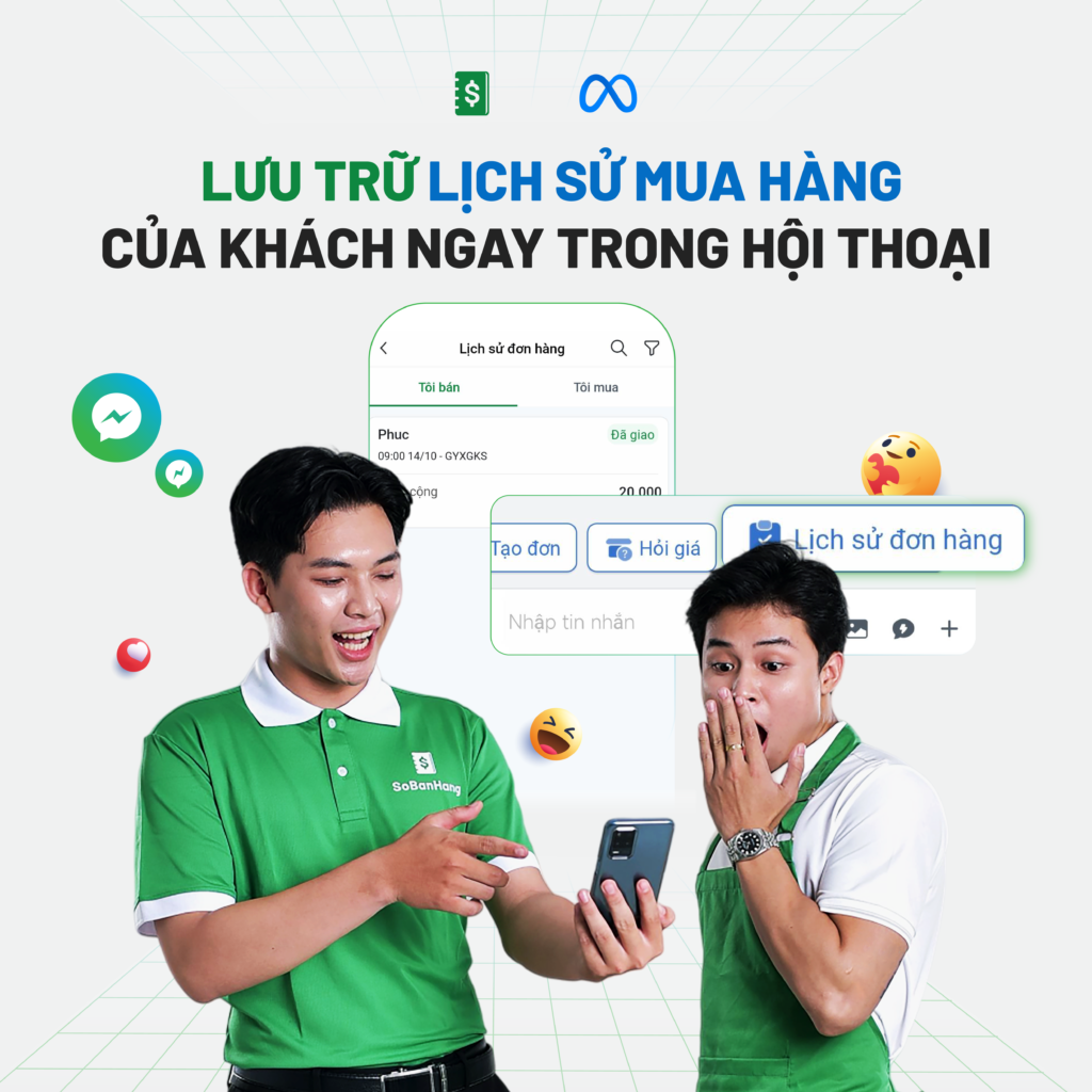 Lưu trữ lịch sử khách mua hàng ngay trong hội thoại