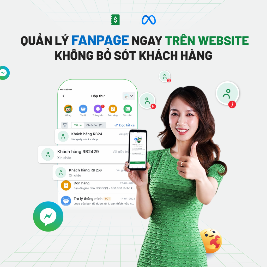 Quản lý Fanpage ngay trên Website - Không bỏ sót khách hàng