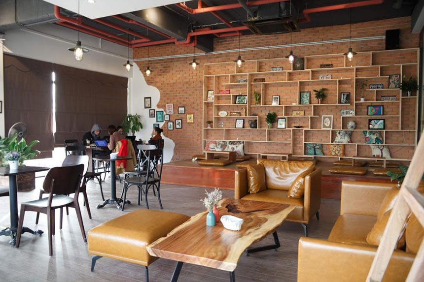 Thiết kế trang trí quán cafe phong cách Mid-Century
Nguồn: Internet