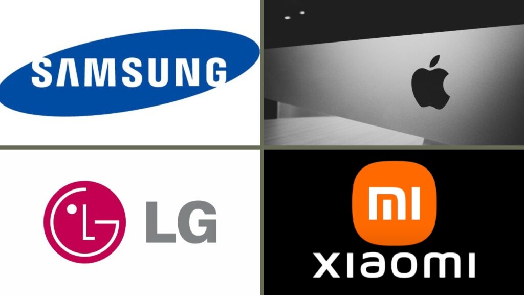 Hình: Logo thương hiệu SamSung, Apple, LG, Xiaomi
Nguồn: Internet