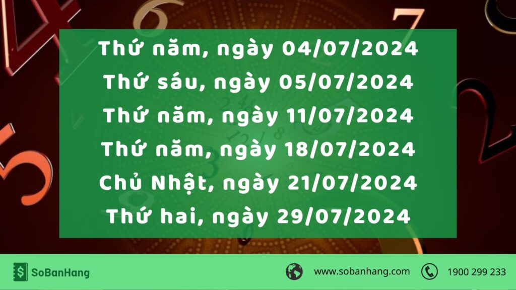 Ngày tốt mở cửa hàng khai trương tháng 7 năm 2024