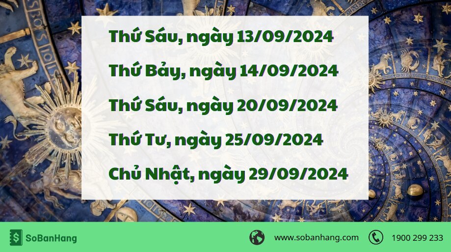 Ngày tốt mở cửa hàng khai trương tháng 9 năm 2024