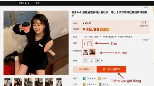 Mua hàng Taobao nhanh và đơn giản