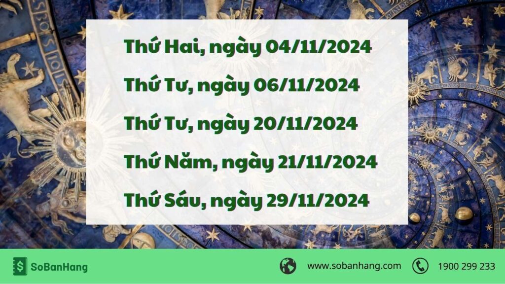 ngày tốt khai trương tháng 11