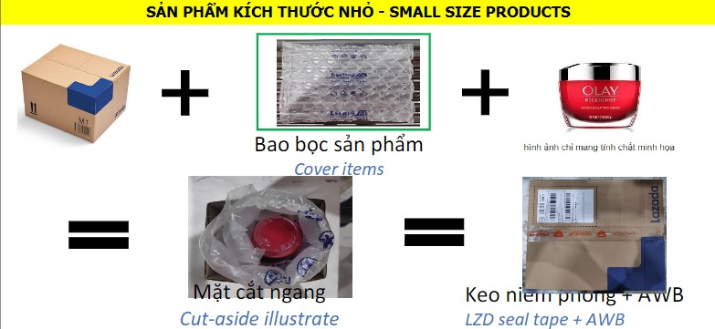 Cách gói hàng Lazada đúng chuẩn