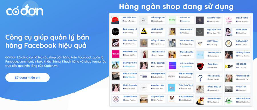 phần mềm bán hàng Facebook