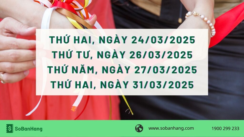 ngày tốt khai trương tháng 3