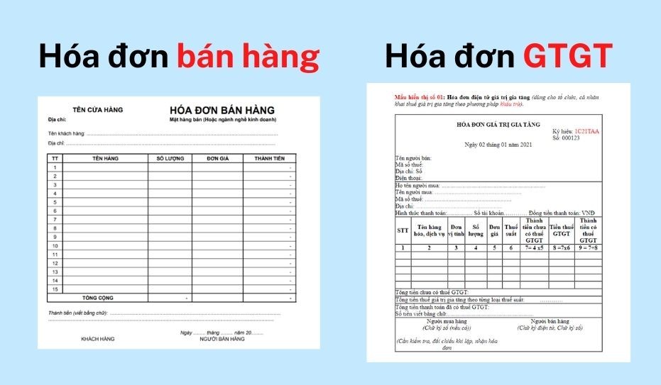 hóa đơn công ty chuẩn