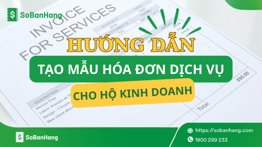 Mẫu hóa đơn dịch vụ