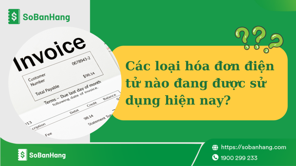 các loại hóa đơn điện tử