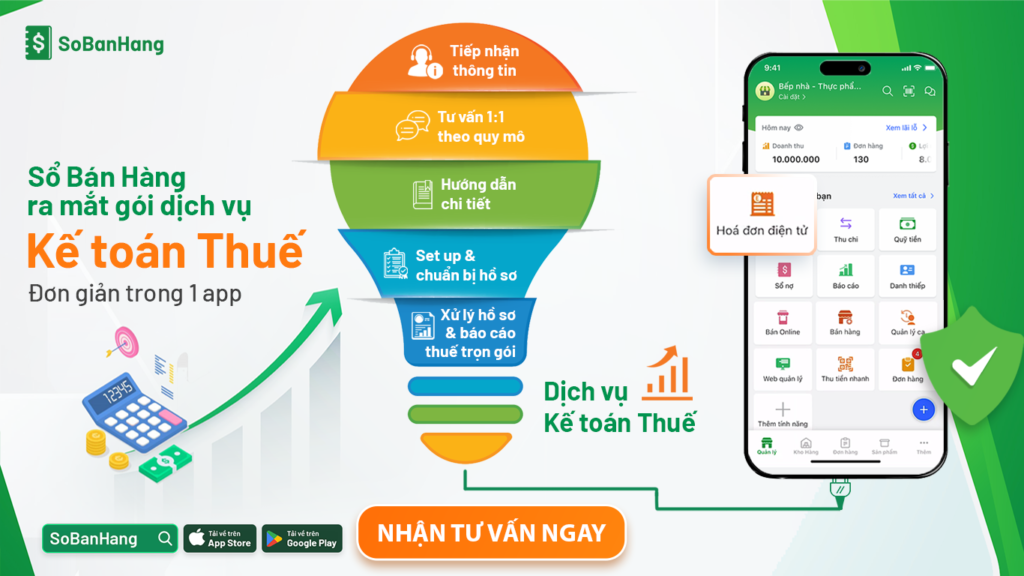 Sổ Bán Hàng ra mắt Gói Dịch vụ Kế toán Thuế