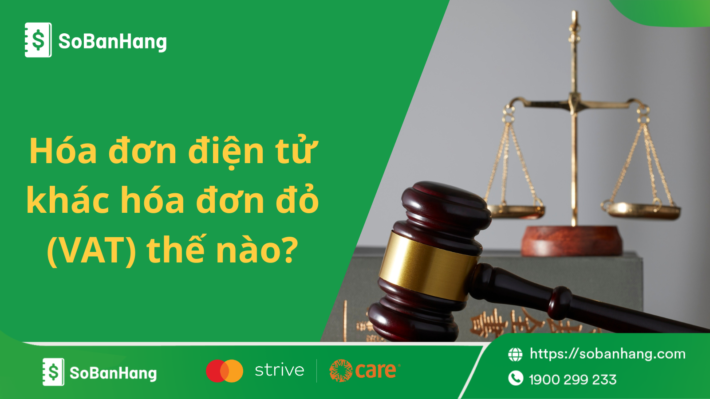 hóa đơn điện tử khác hóa đơn đỏ