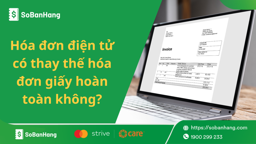 Hóa đơn điện tử thay thế hóa đơn giấy