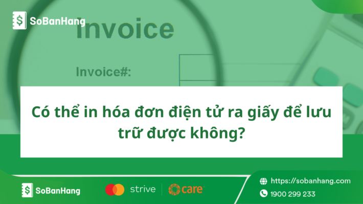 in hóa đơn điện tử