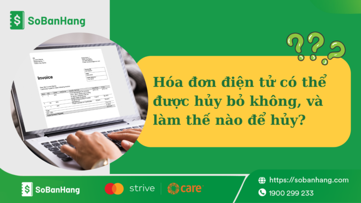 Hủy hóa đơn điện tử