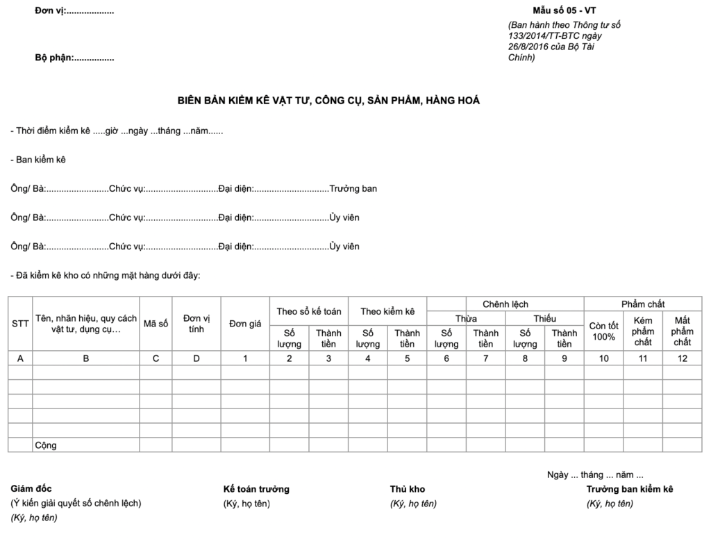 hàng hóa không hóa đơn