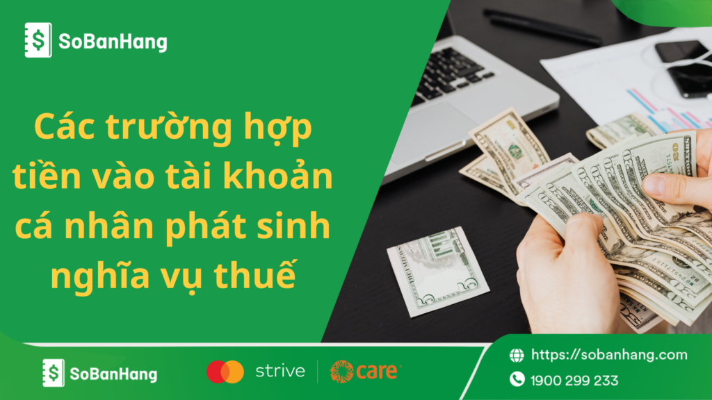 Tiền vào tài khoản cá nhân
