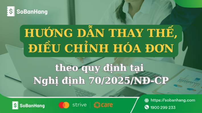 điều chỉnh hóa đơn