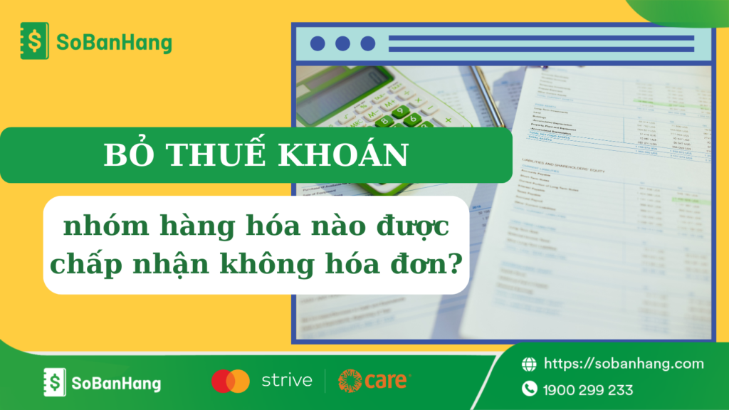 hàng hóa không hóa đơn