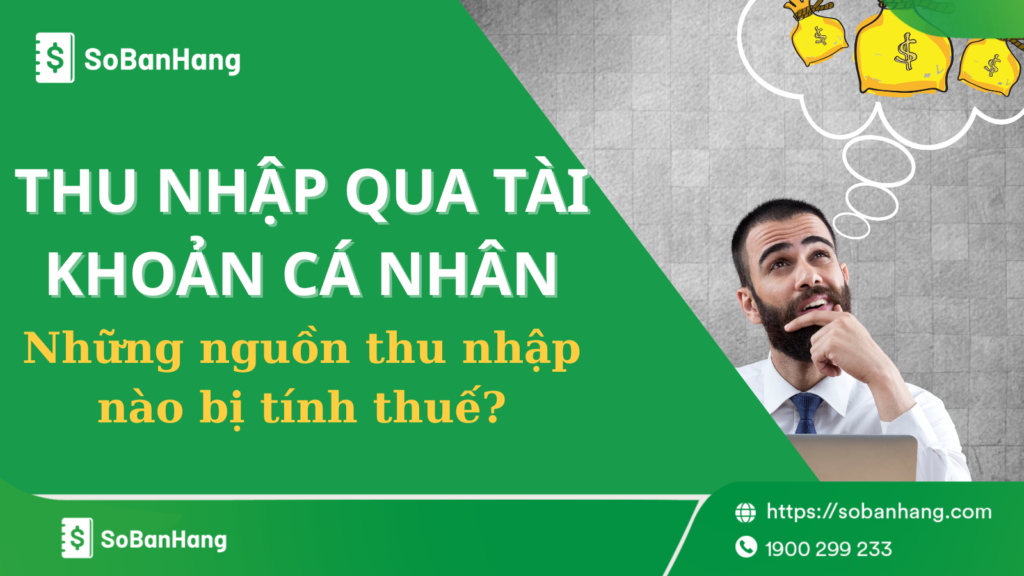 thu nhập qua tài khoản cá nhân