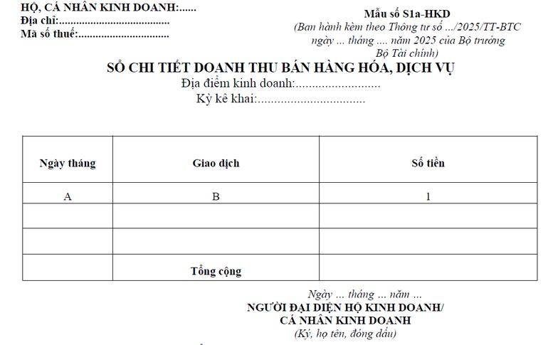 sổ sách kế toán HKD