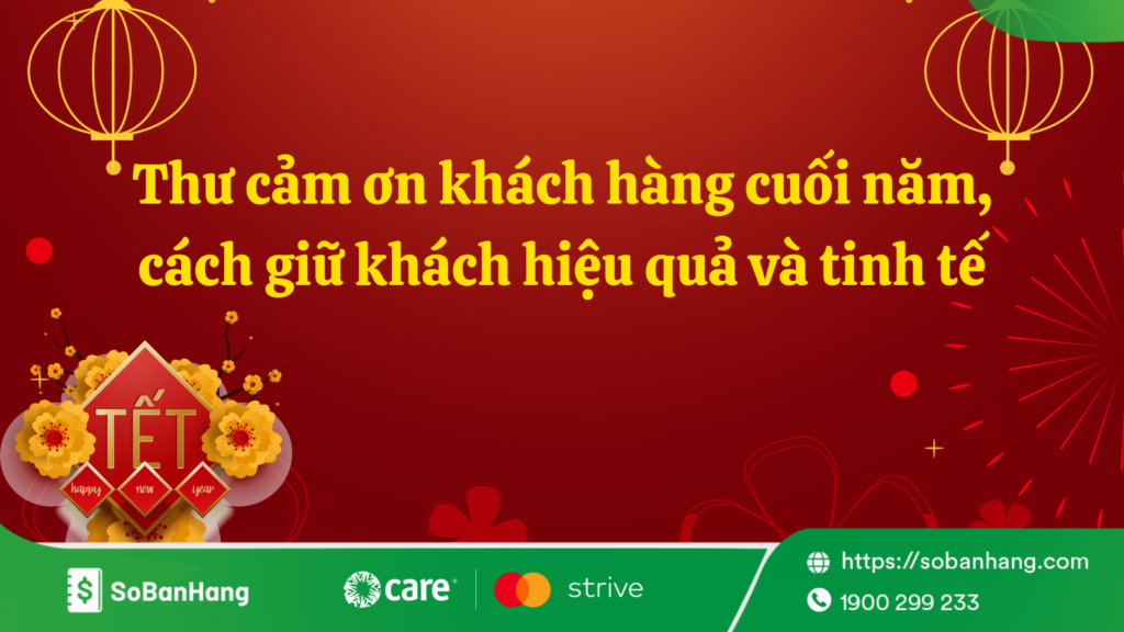 thư cảm ơn khách hàng cuối năm