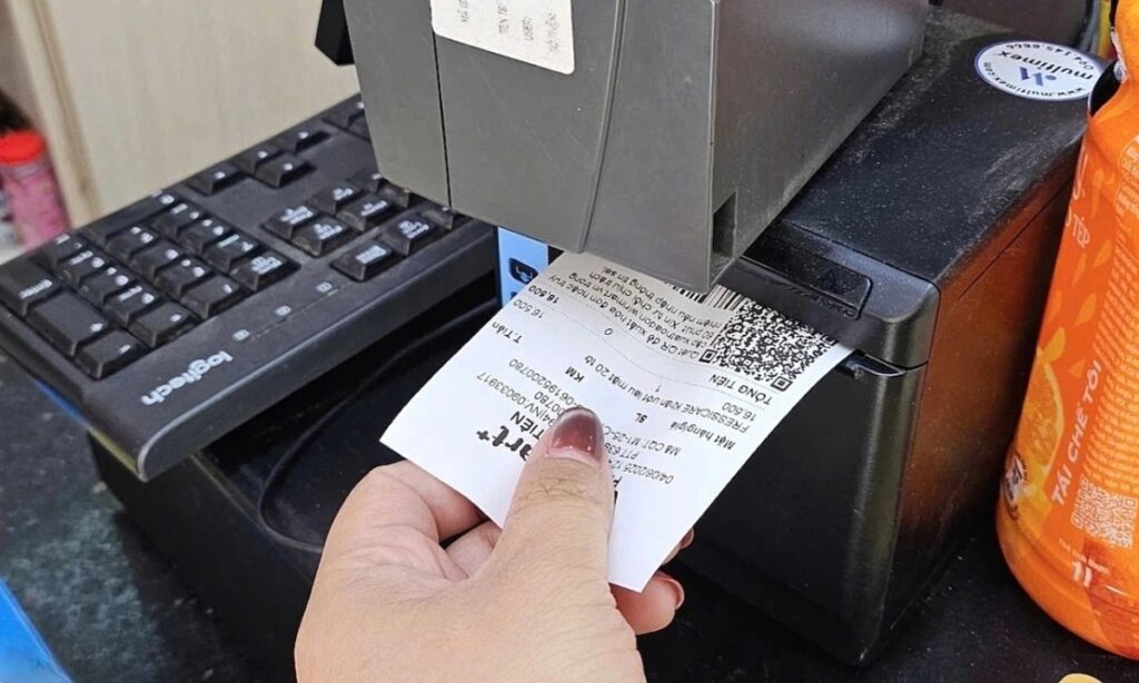 hóa đơn điện tử từ máy tính tiền