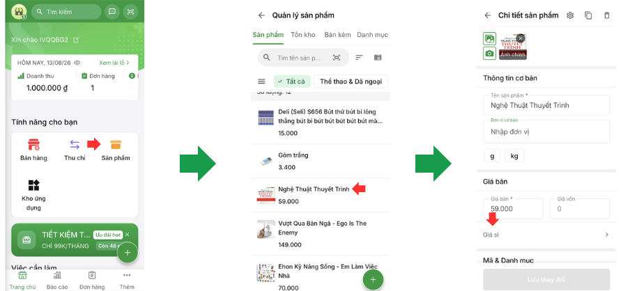 Hướng dẫn tạo giá sỉ cho sản phẩm