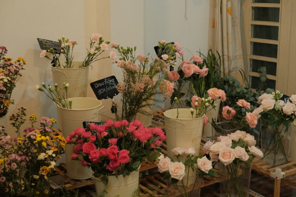 Cửa hàng bán hoa
