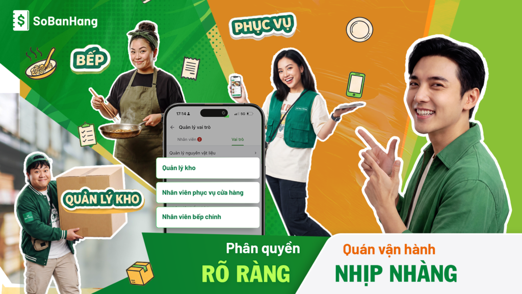 Tính năng phân quyền nhân viên